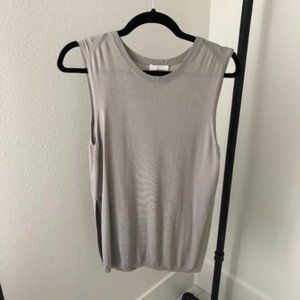 Aritzia Wilfred Palmier Sweater, light grey, Size Medium